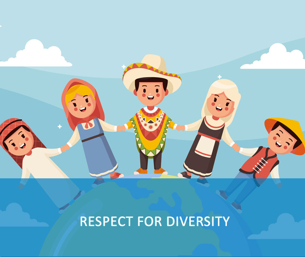 E-Course: Respect for Diversity - One of the UN core values and competencies - the course focuses on the diversity of people and operations, the richness of varied local cultures, and the importance of respect for diversity in enabling success.