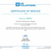 Mercy Isaac National UNV Certificate of Service
