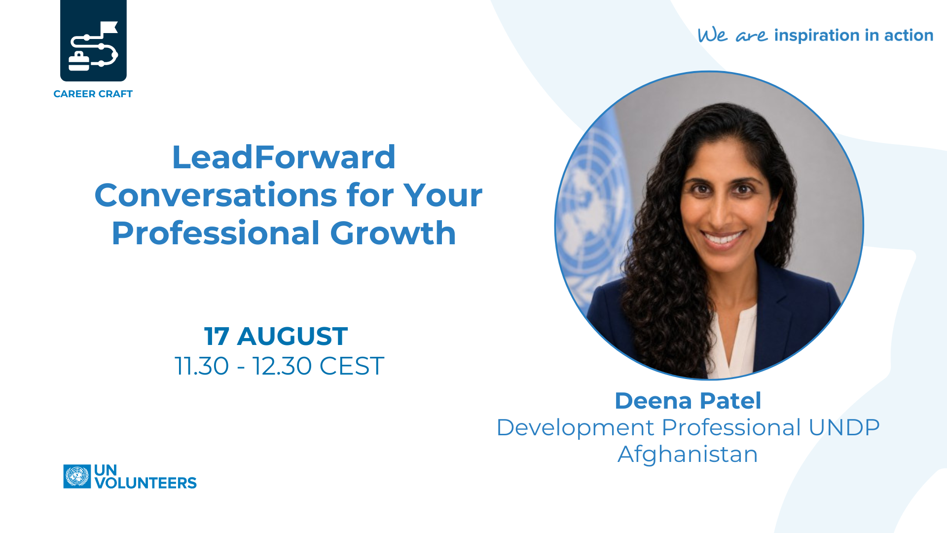 LeadForward Masterclass with Deena Patel - Development Professional from UNDP Afghanistan