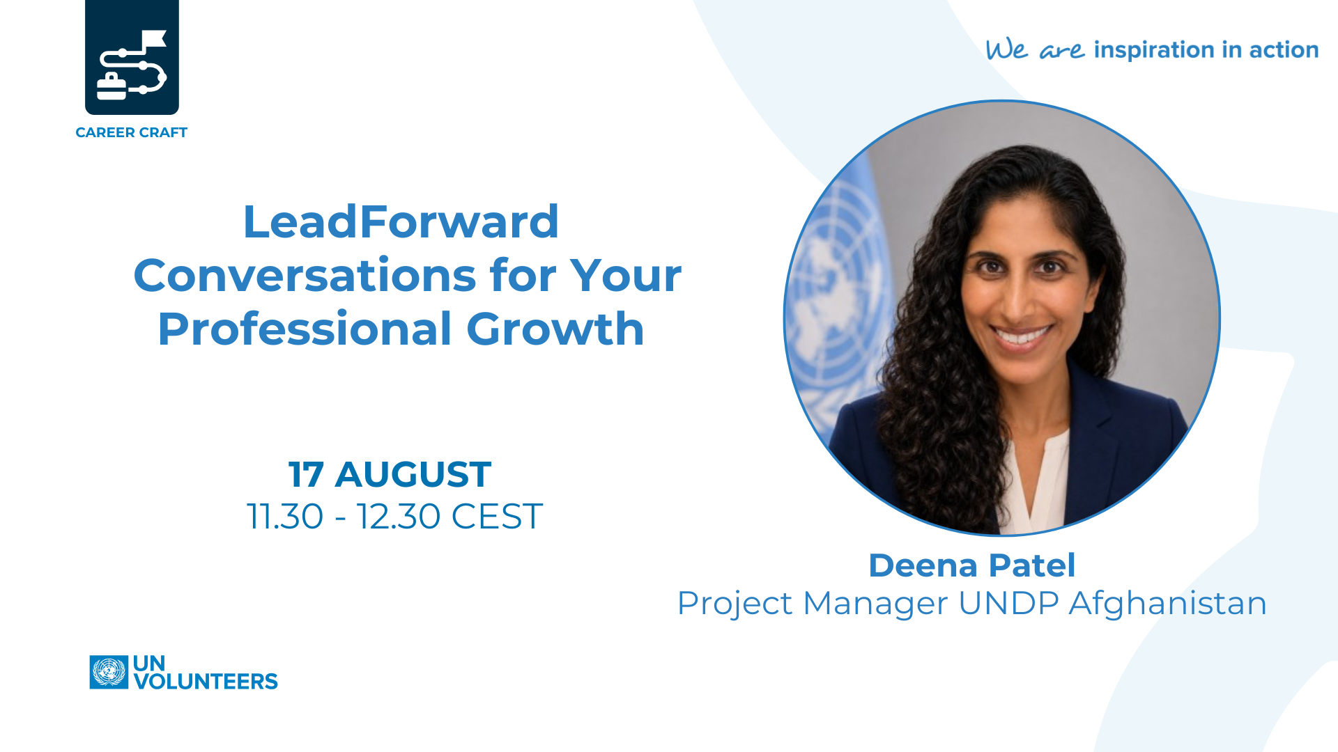 LeadForward Masterclass with Deena Patel - Development Professional from UNDP Afghanistan