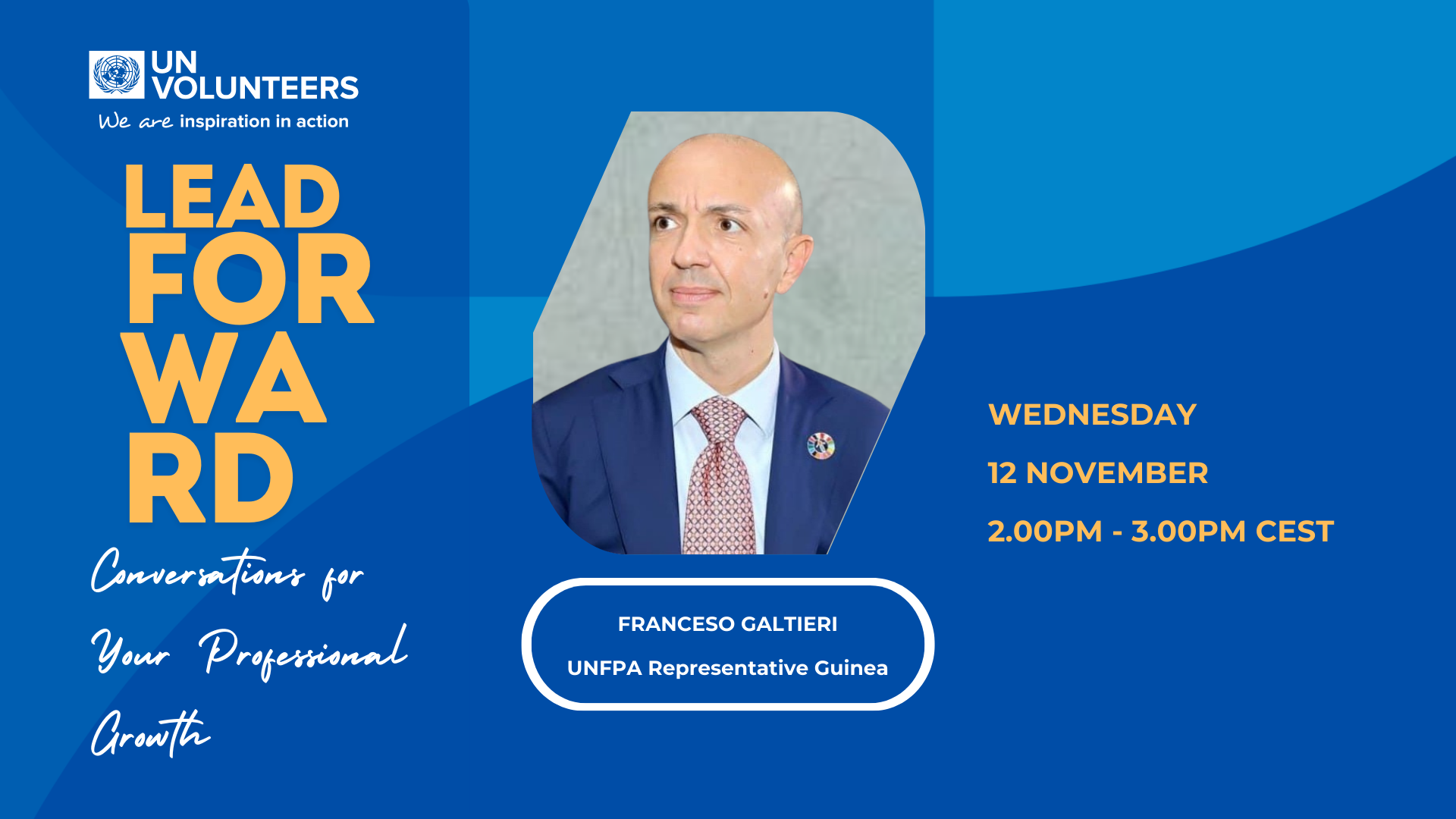 LeadForward Masterclass Francesco Galtieri UNFPA Representative Guinea